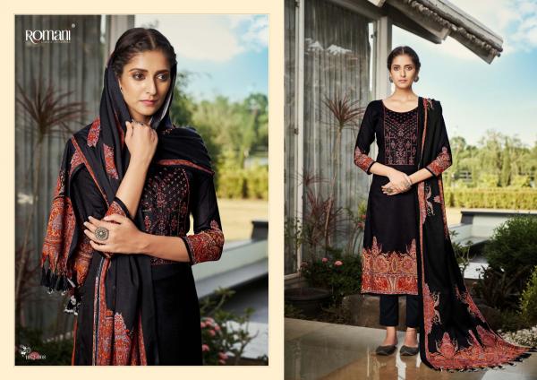 Romani Gulmarg Exclusive Wollen Wear Pashmina Designer Dress Collection